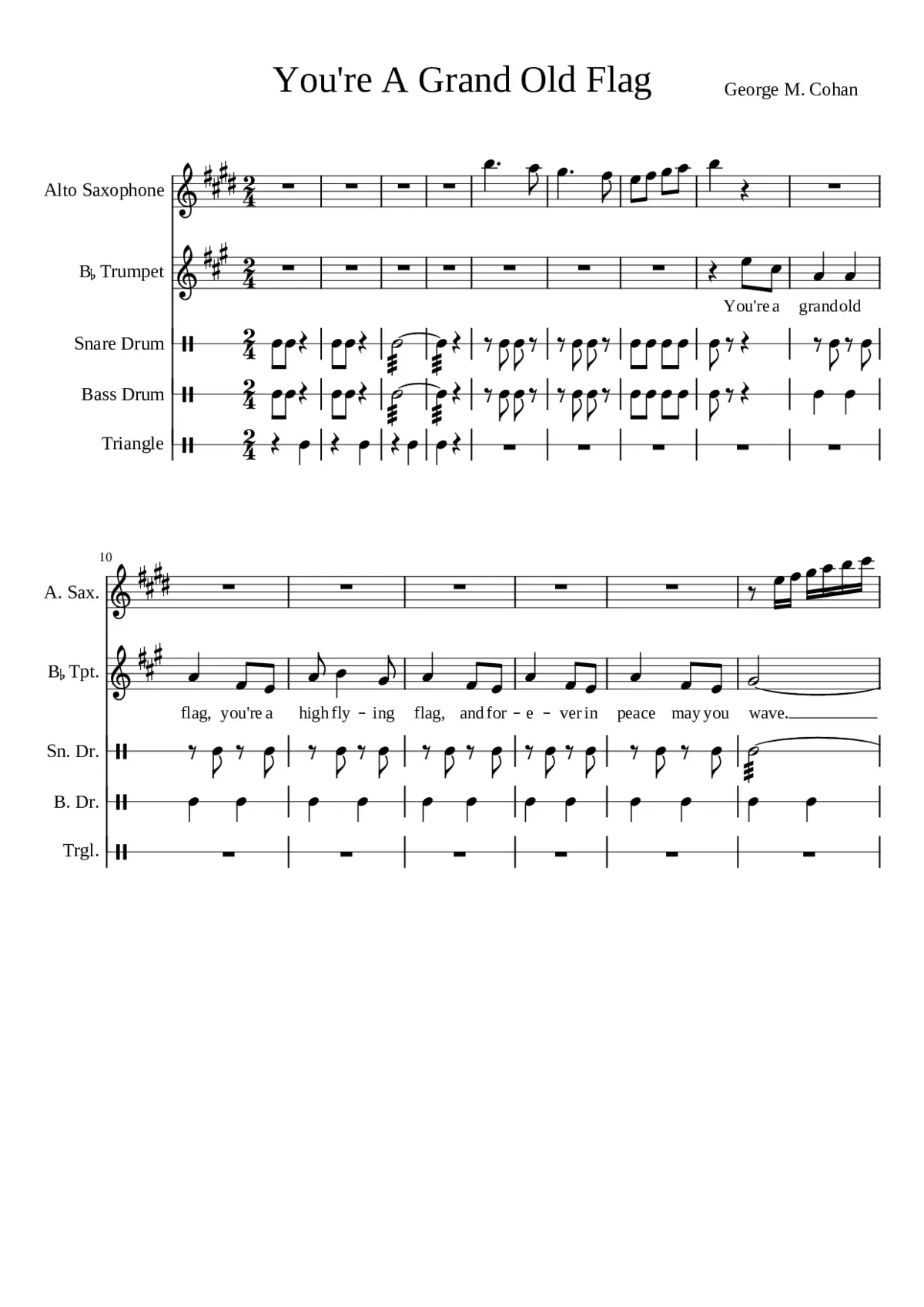 You're A Grand Old Flag - Page 1
