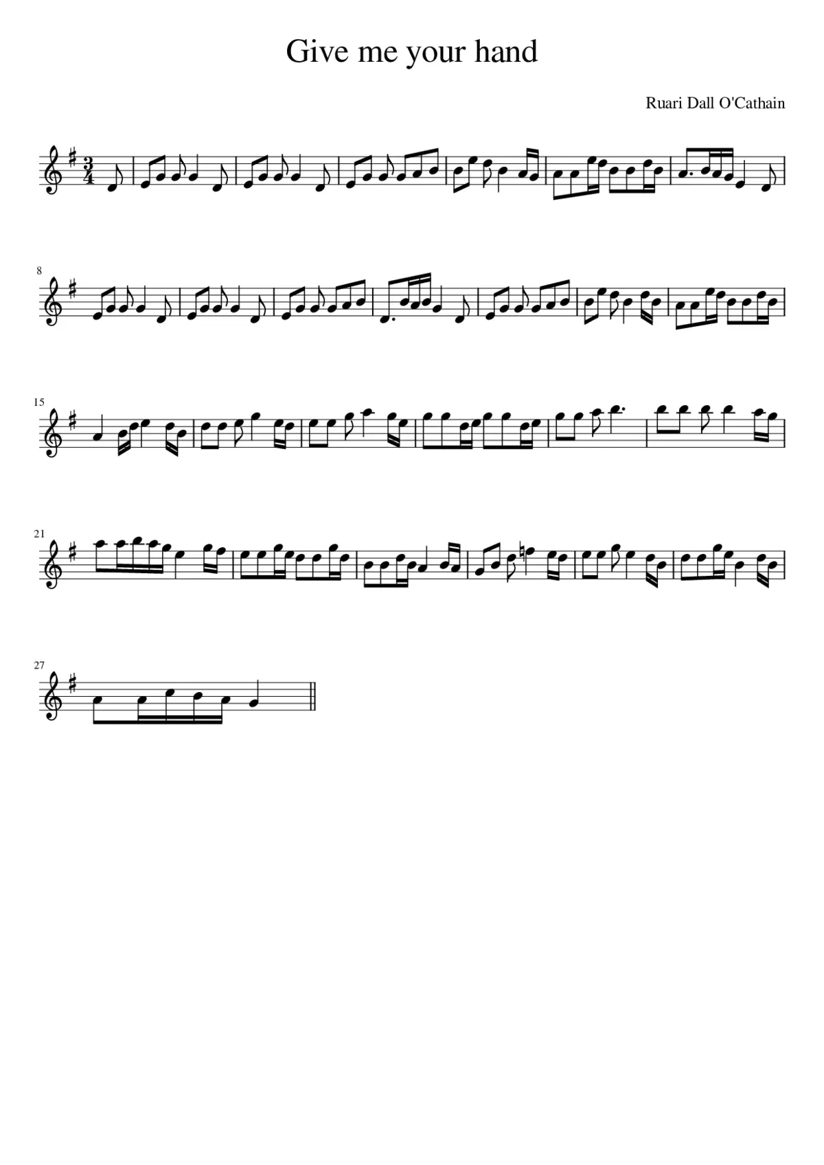 Give Me Your Hand - Page 1