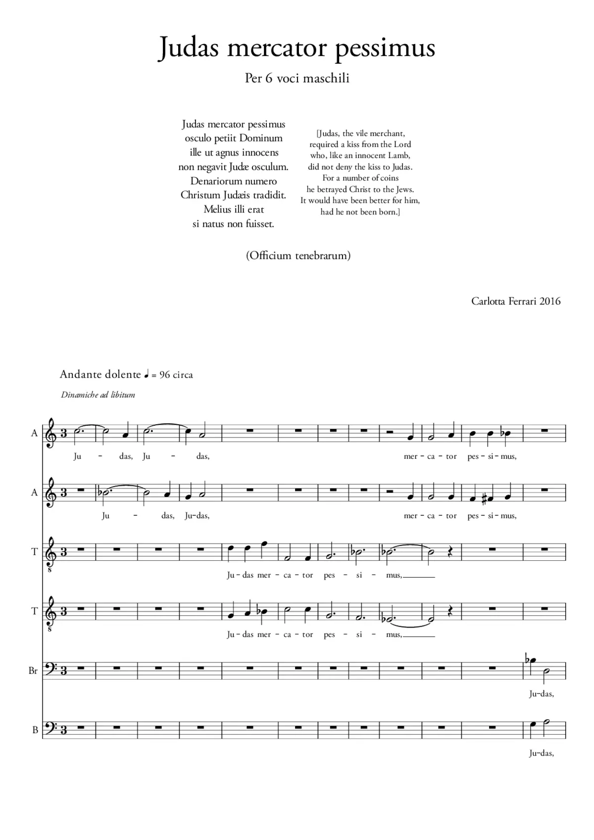 Judas mercator pessimus - Page 1