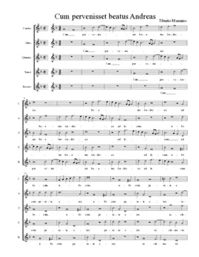 Cum pervenisset beatus Andreas