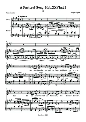 A Pastoral Song, Hob.XXVIa:27