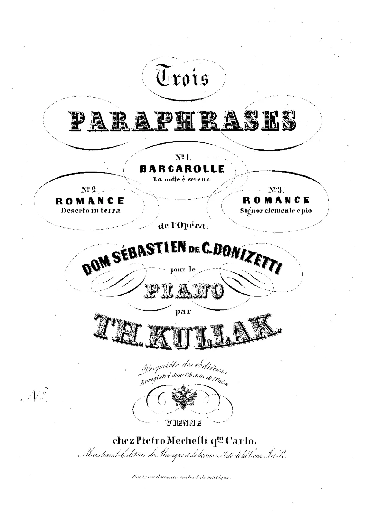 3 Paraphrases de 'Dom Sébastien' - Page 1