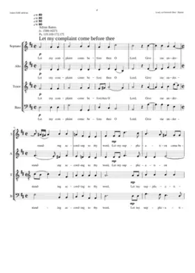 Let my complaint come before thee