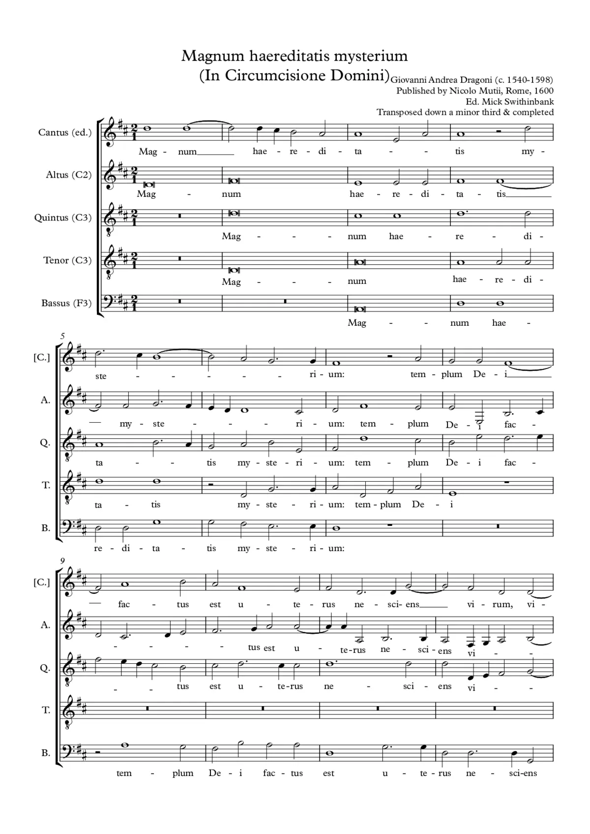 Magnum haereditatis mysterium - Page 1