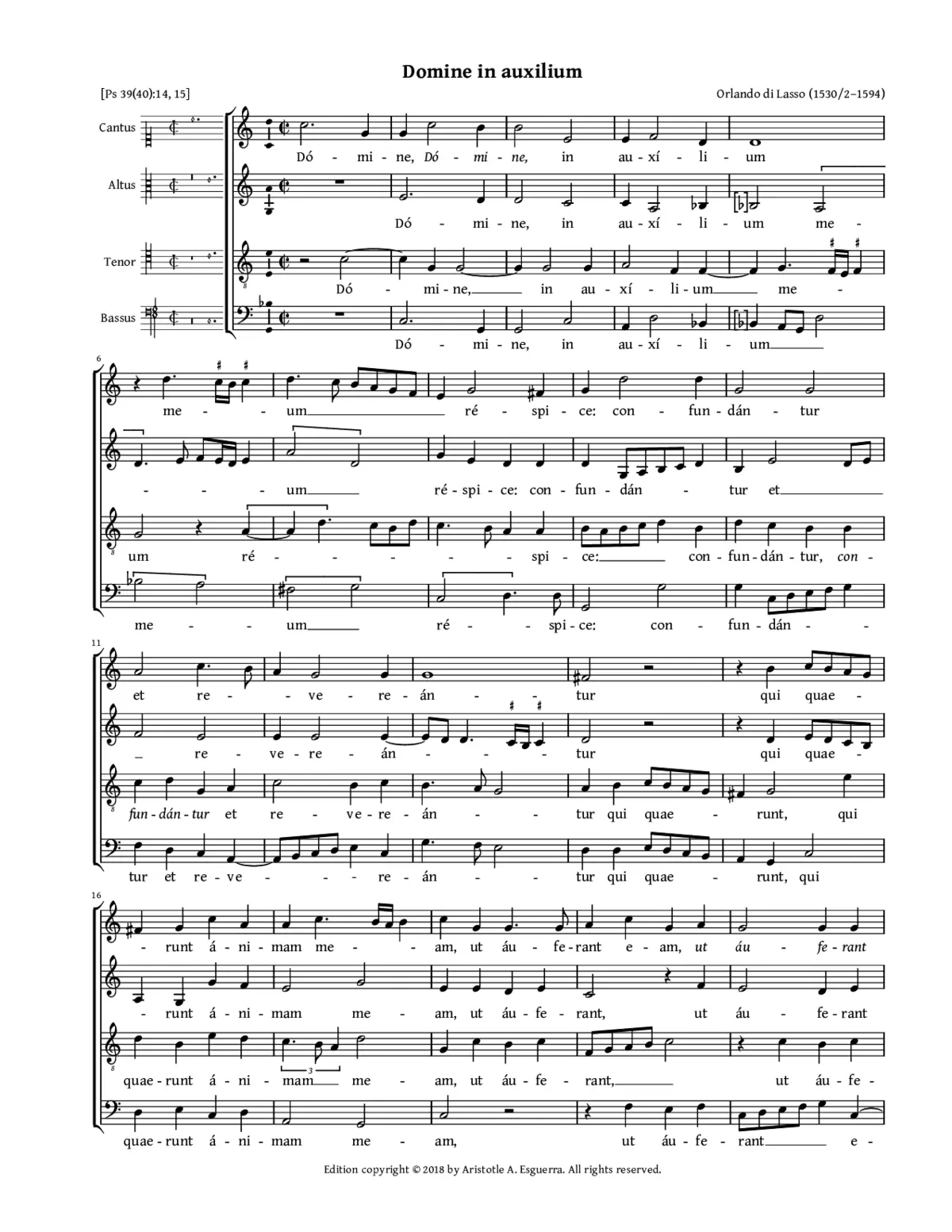 Domine in auxilium - Page 1