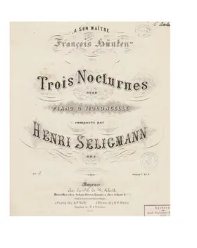 3 Nocturnes pour piano et violoncelle