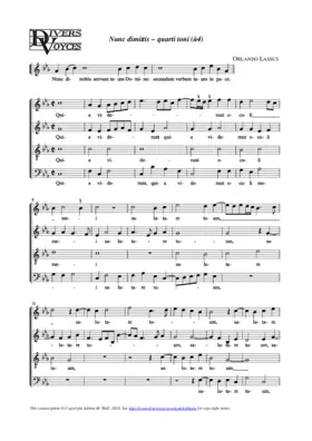 Nunc dimittis (quarti toni a4)