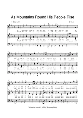 As mountains round his people rise