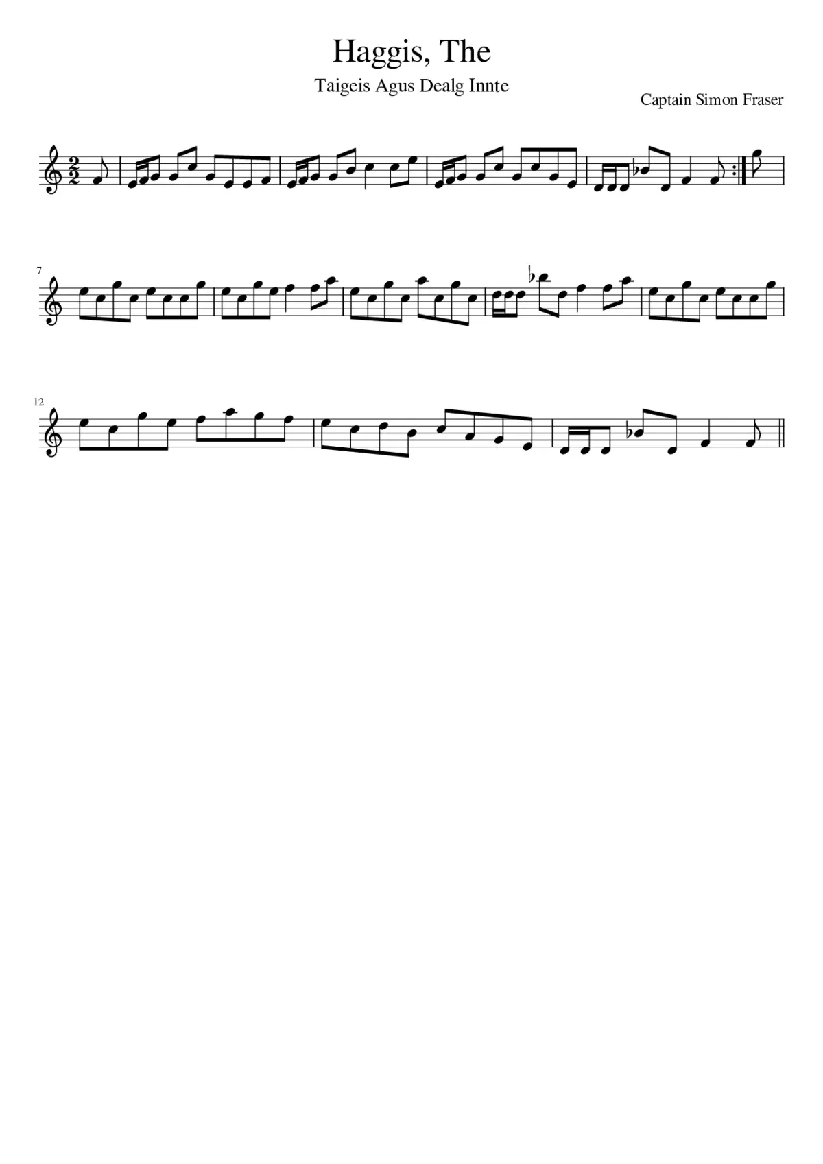 The Haggis - Page 1