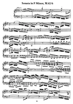 Keyboard Sonata in F minor