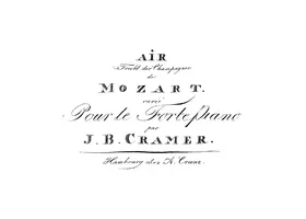 Variations on Mozart's "Fin ch'han dal vino"