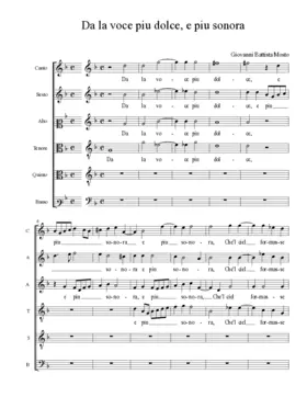 Da la voce piu dolce, e piu sonora