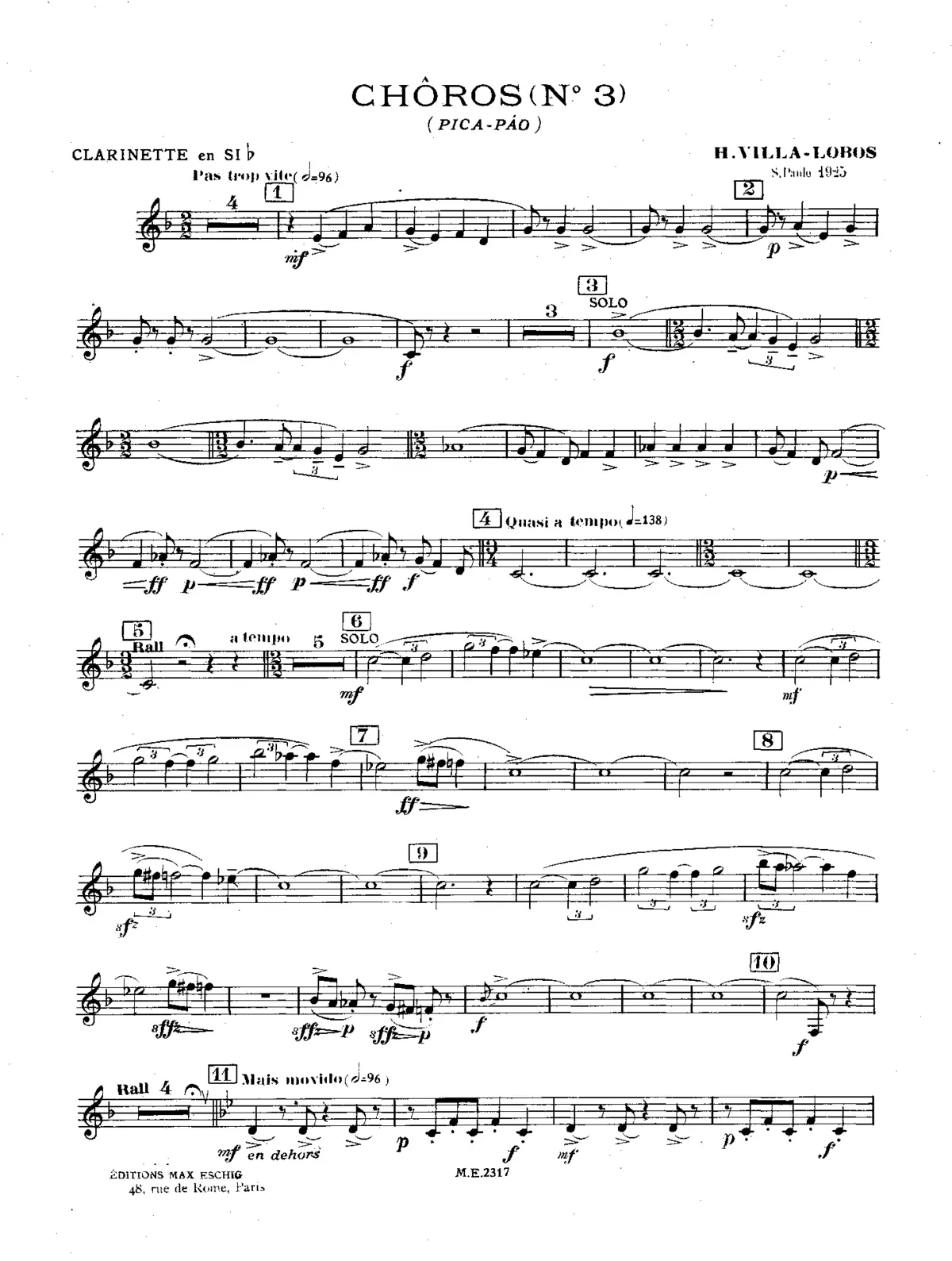 Chôros No.3 - Page 1