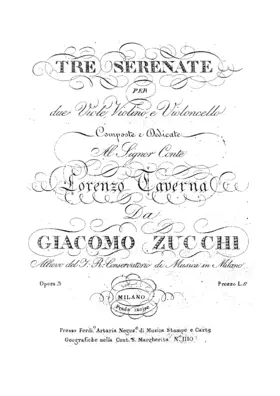 3 Serenades for Viola and String Trio, Op.3