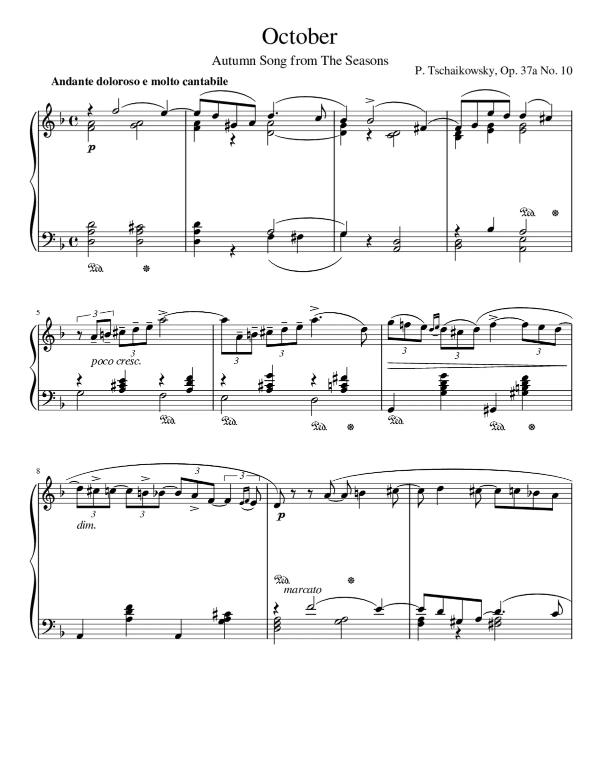 The Seasons Op.37a - Page 1