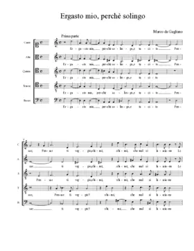 Ergasto mio, perchè solingo