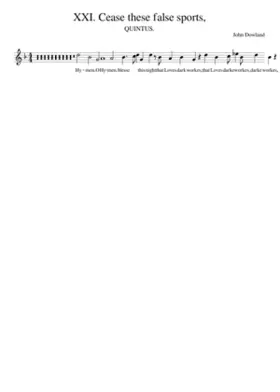 XXI. Cease these false sports