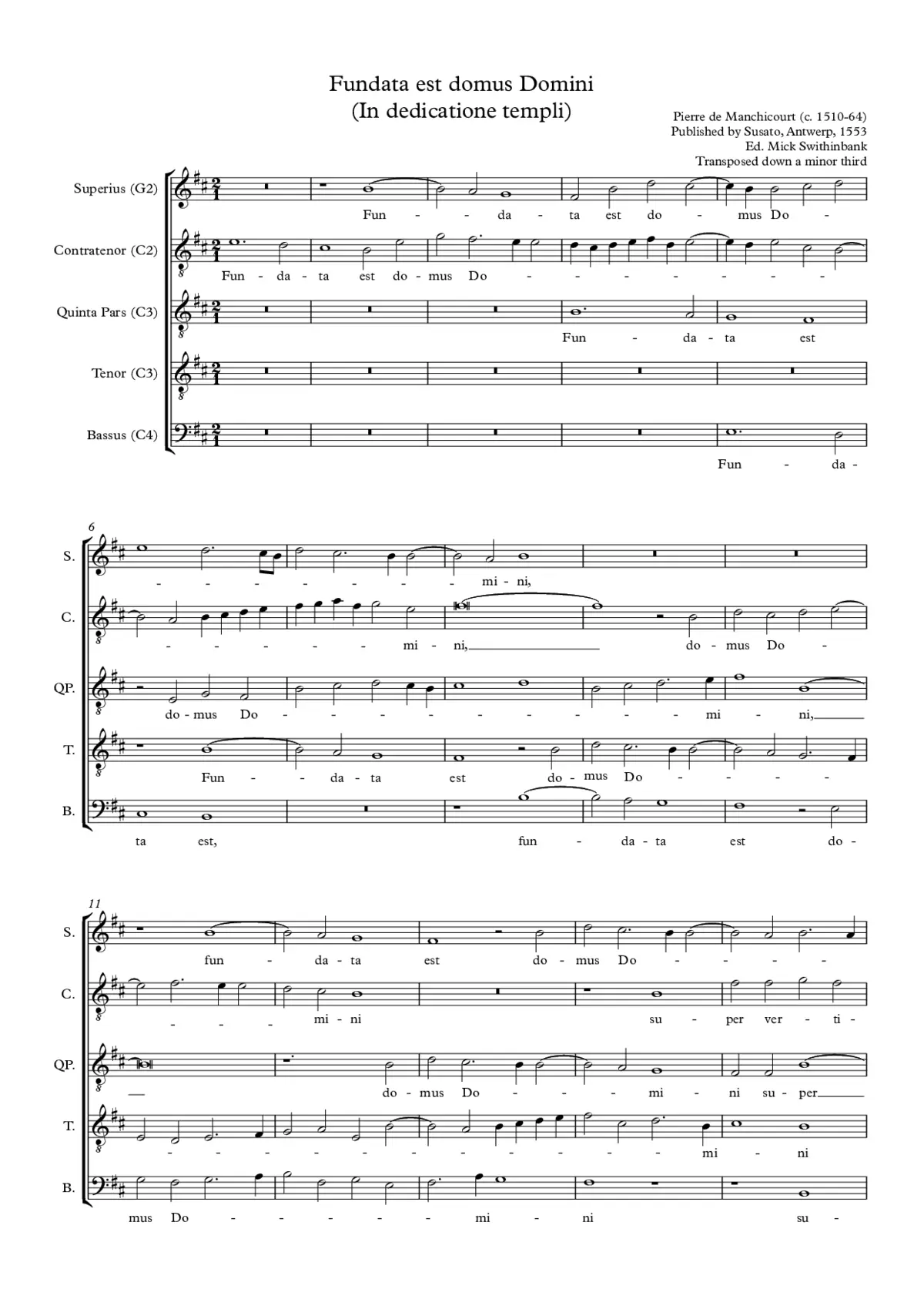 Fundata est domus Domini - Page 1
