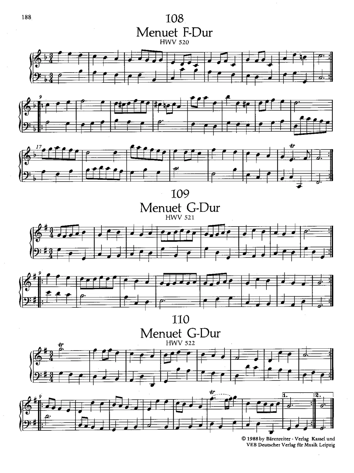 Minuet in F major - Page 1