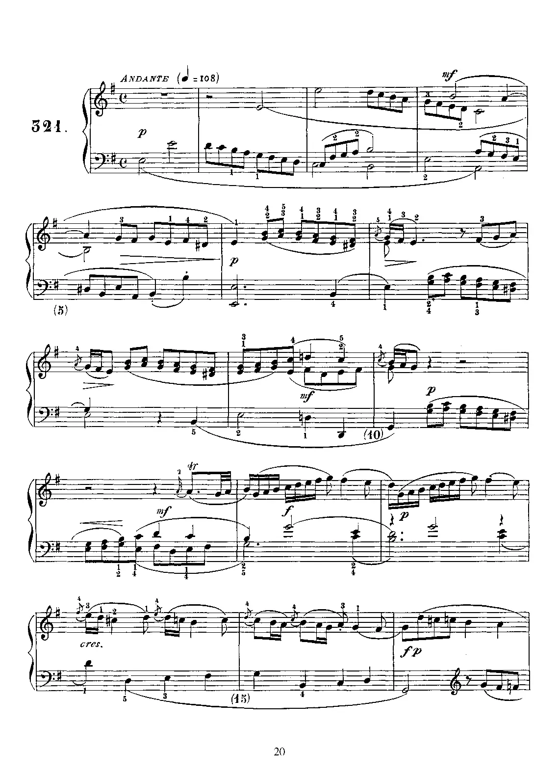 Keyboard Sonata in E minor - Page 1