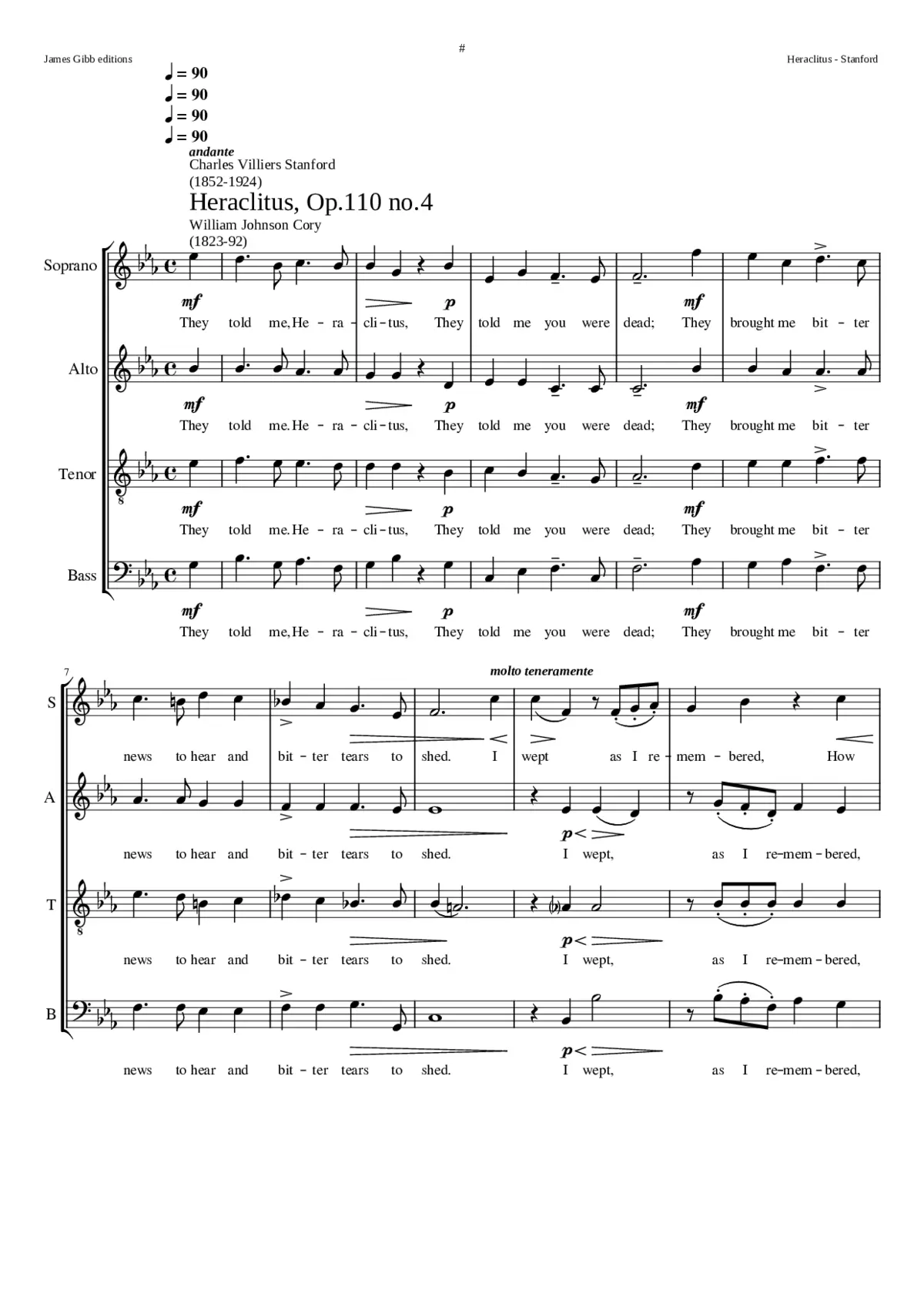 Heraclitus Op. 110 No. 4 - Page 1