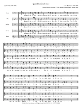 Quand'io miro le rose