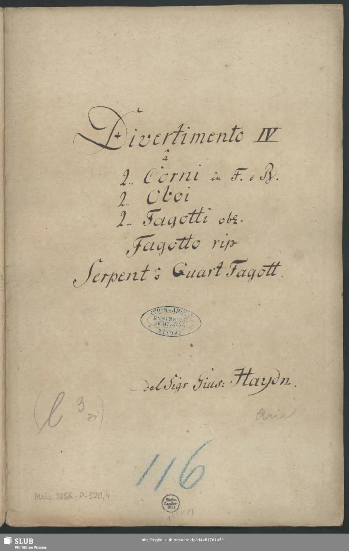 Divertimento in F major - Page 1