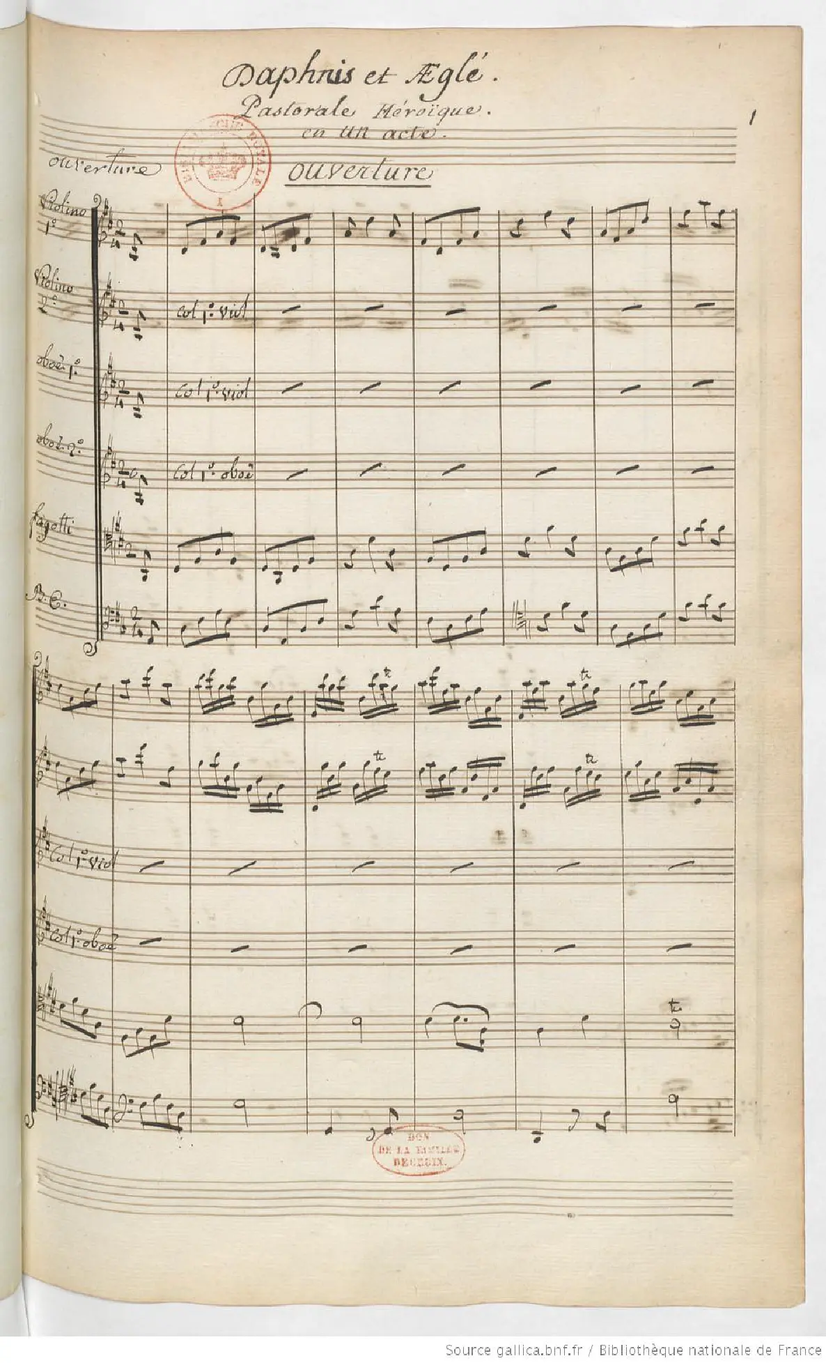 Daphnis et Aeglé - Page 1