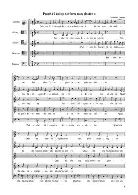 Poiche l'iniquo e fero mio destino