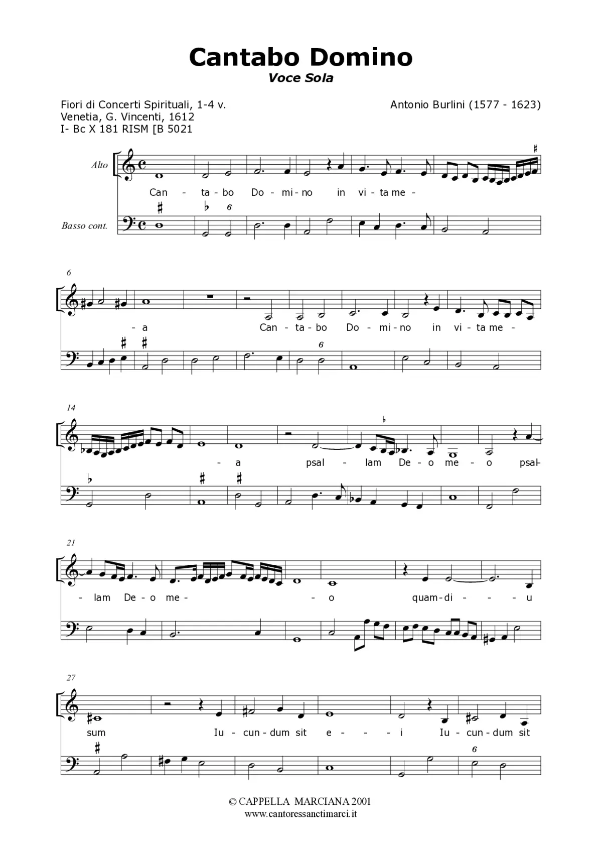 Cantabo Domino - Page 1
