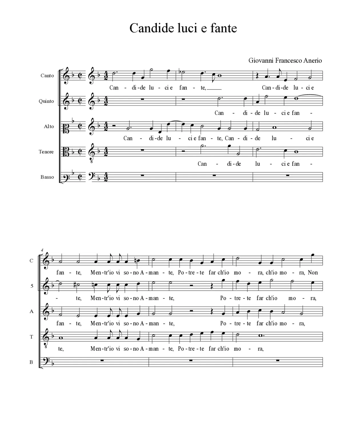 Candide luci e fante - Page 1