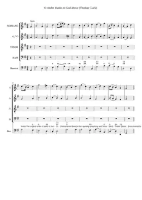 O render thanks to God above