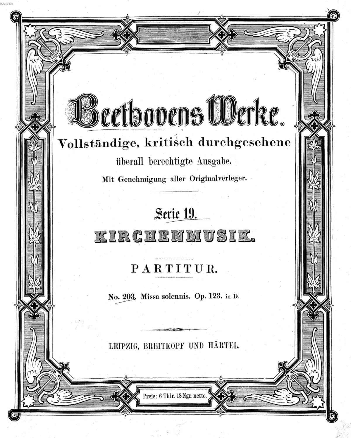Missa Solemnis - Page 1