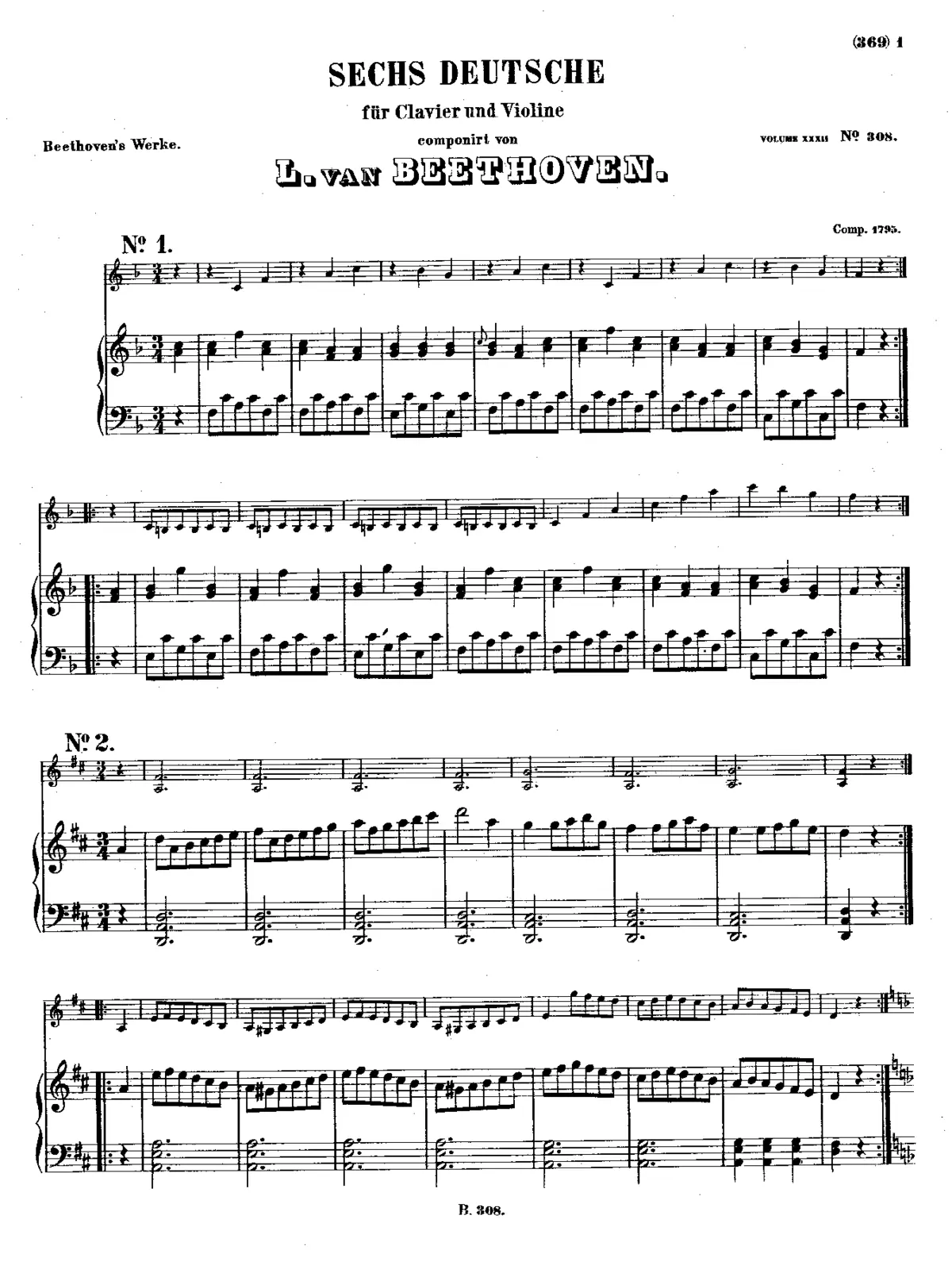 6 German Dances - Page 1
