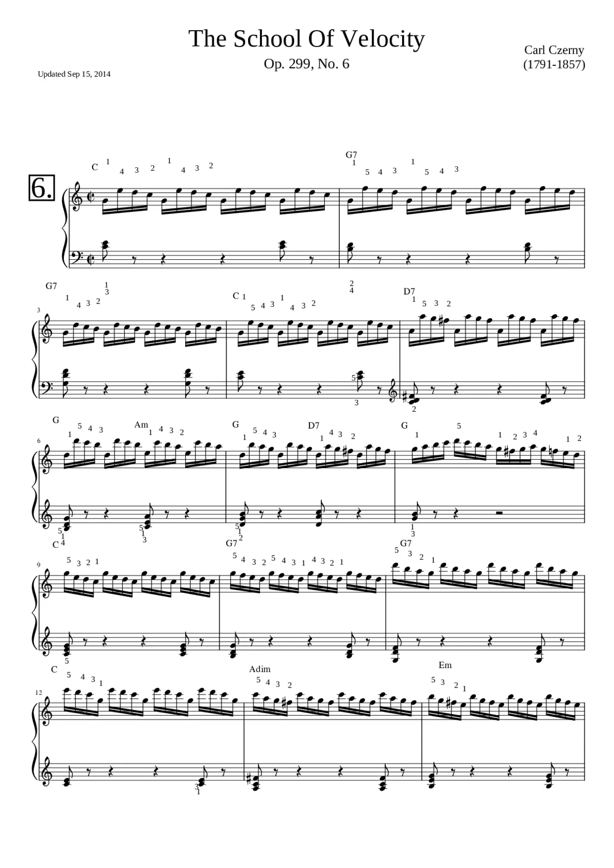 The School of Velocity Op.299 - Page 1