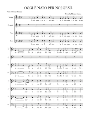 Oggi è nato per noi Gesù