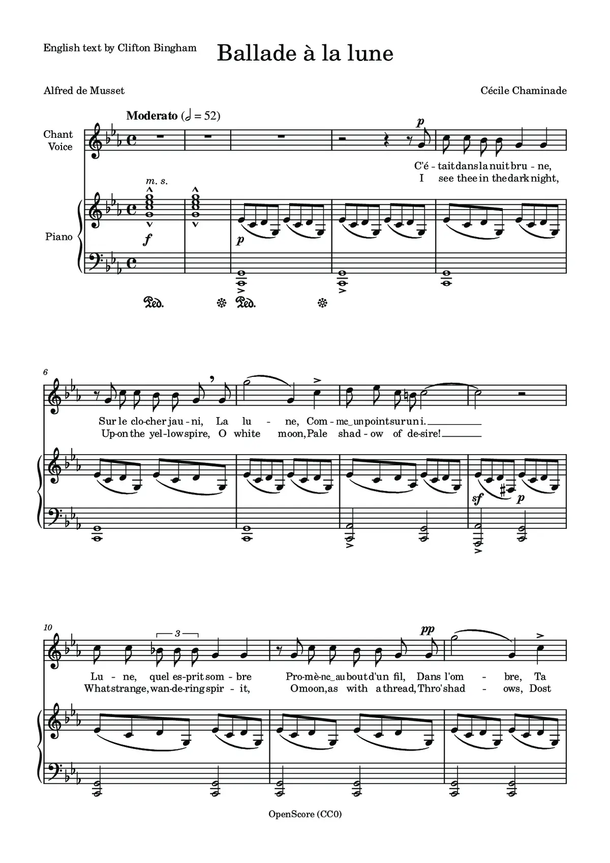 Ballade à la lune - Page 1