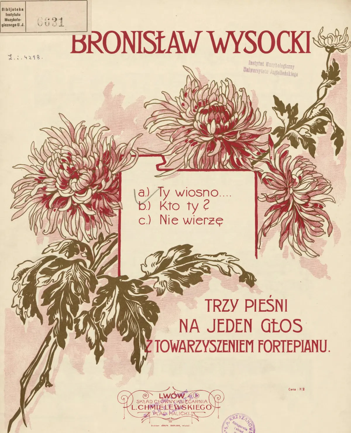 3 Pieśni - Page 1