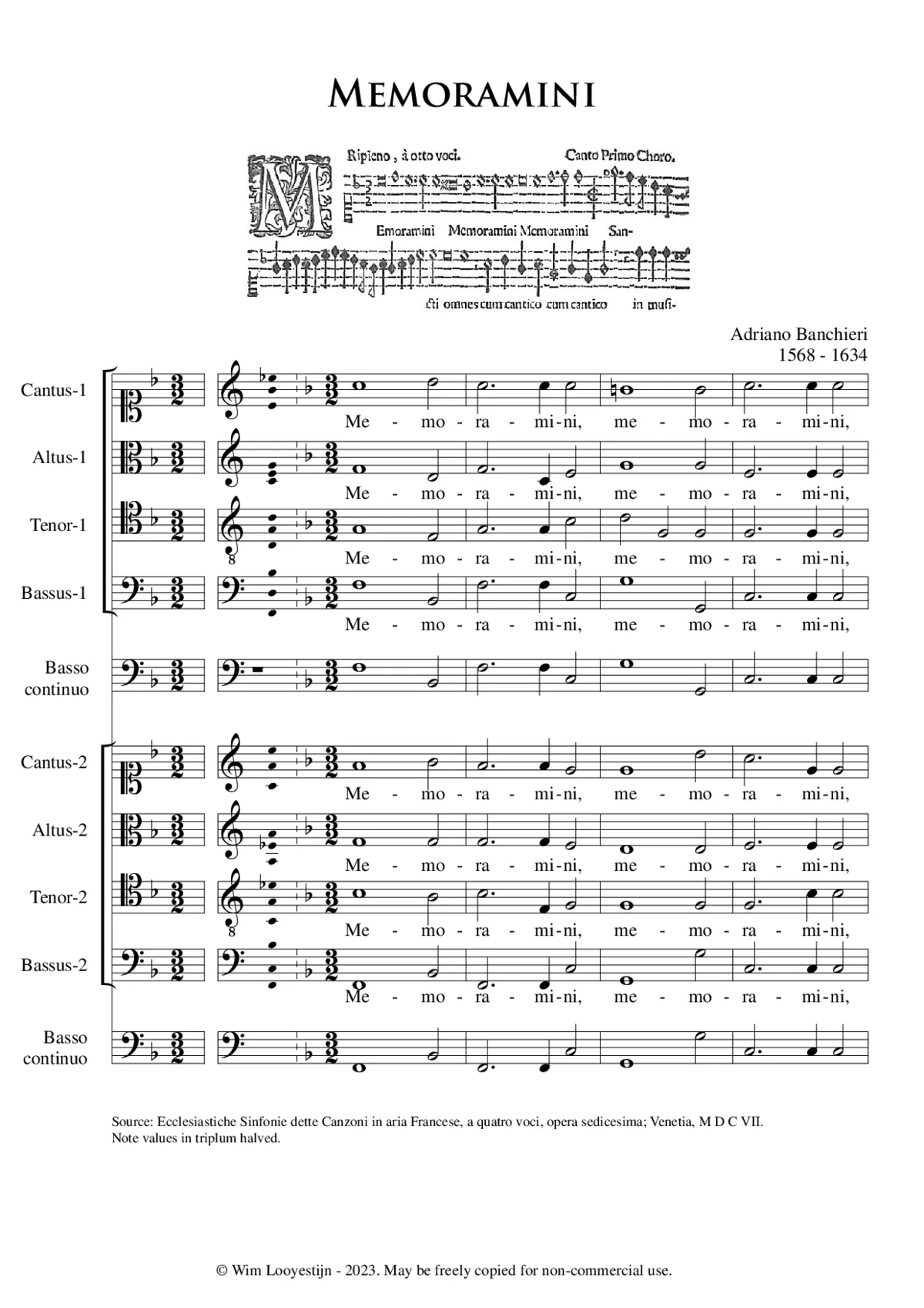 Memoramini a 8 - Page 1