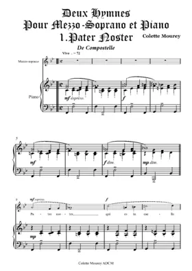 2 Hymnes for Mezzo-Soprano and Piano