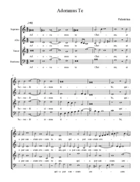 Adoramus te, Christe a 4