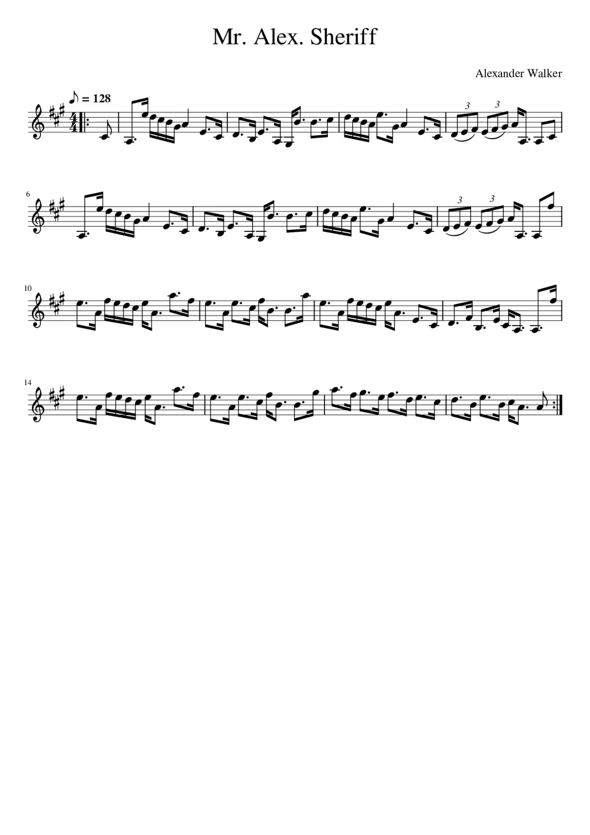 Mr. Alex. Sheriff - Page 1