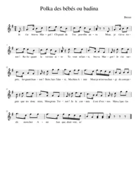 Polka des bébés ou badina