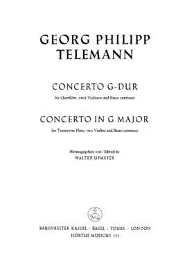 Concerto for Flute and 2 Violins in G major