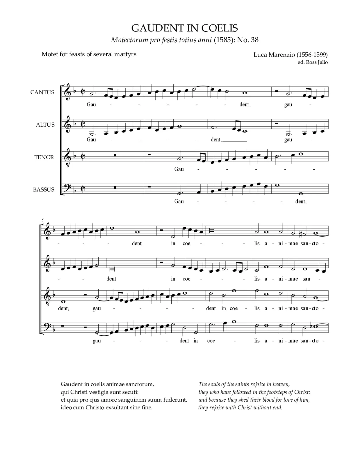 Gaudent in coelis - Page 1