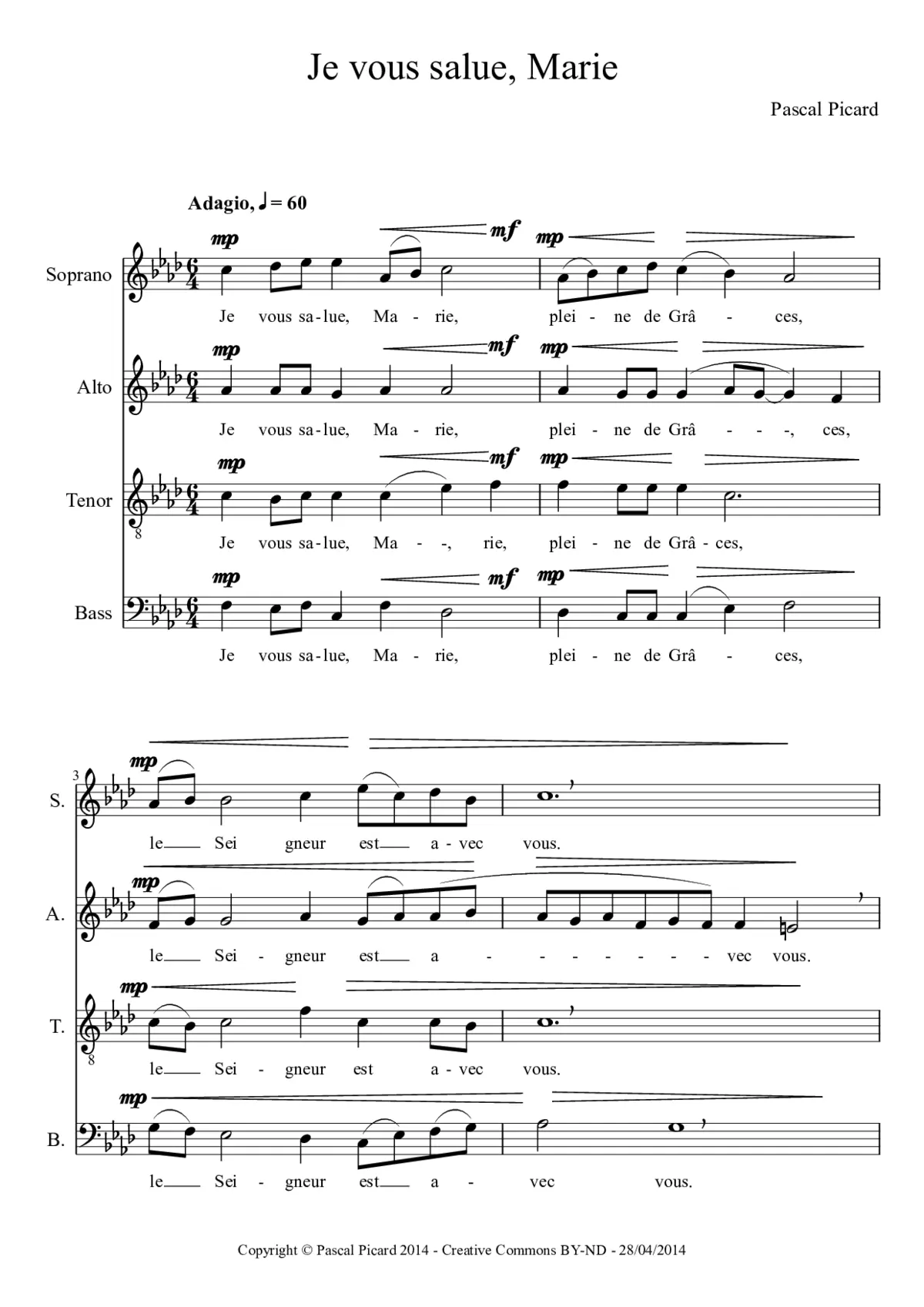 Je vous salue, Marie - Page 1