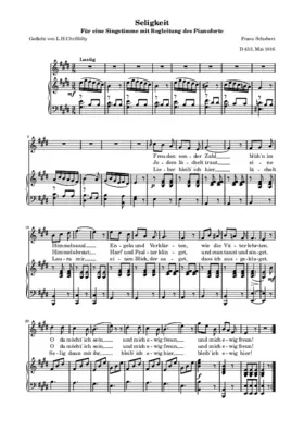 Seligkeit, D 433