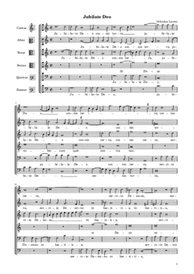Jubilate Deo a 6