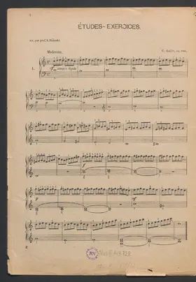 Geläufigkeits-Etuden : für Anfänger im Clavierspiel = Velocity studies for beginners