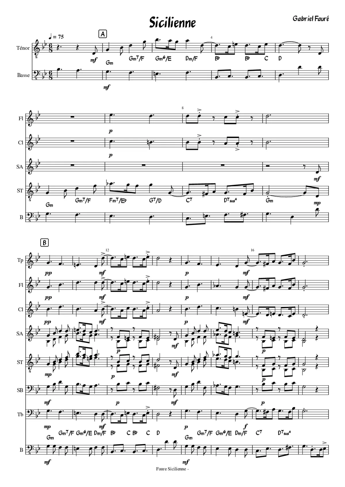 Sicilienne Op.78 - Page 1